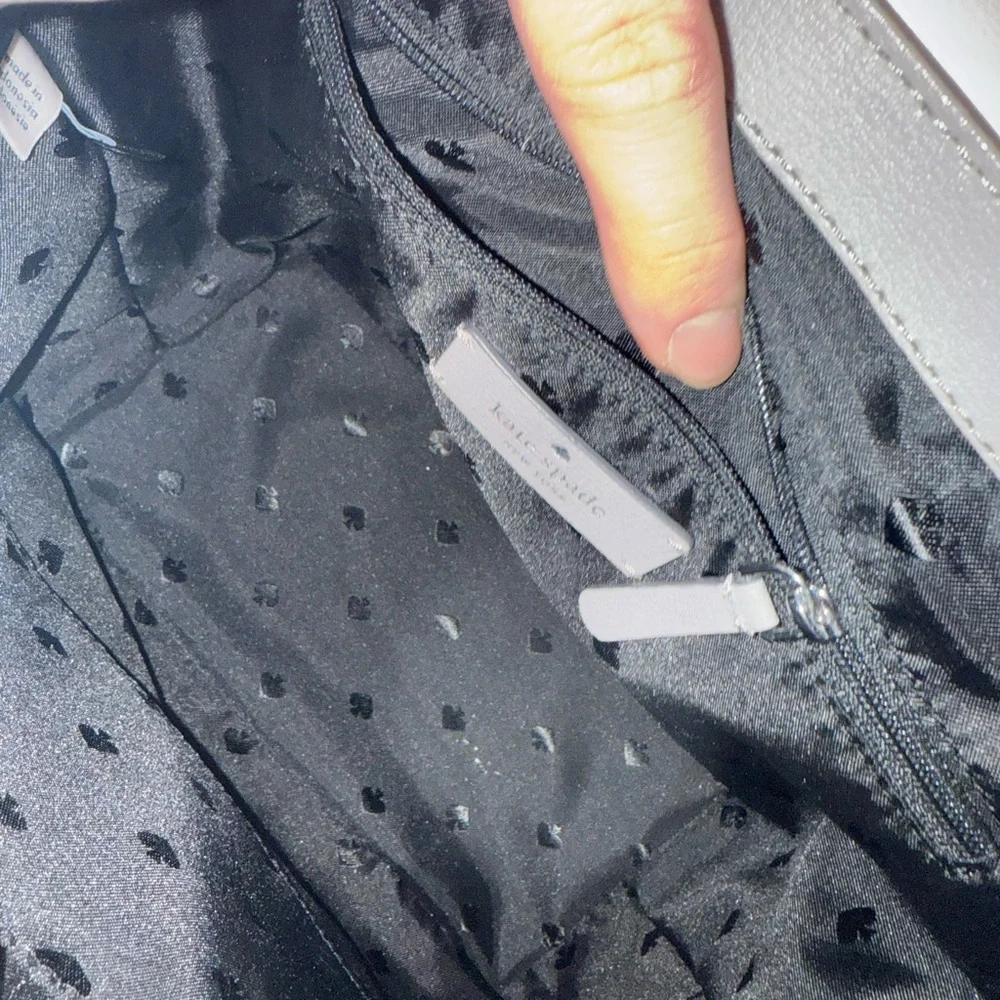 KATE SPADE ADEL MEDIUM FLAP BACKPACK — Three-Tone Leather- Cream,Taupe,Black - Picture 9 of 14